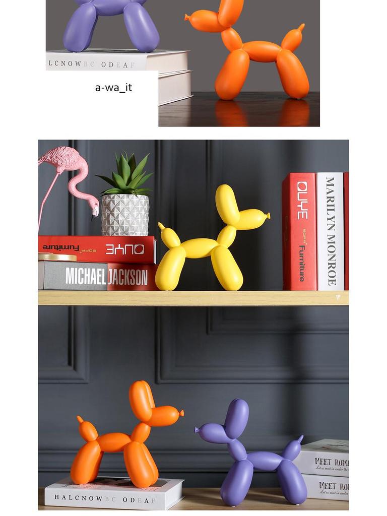 Creative Nordic Balloon Dog Ornament for Home or Office Decor