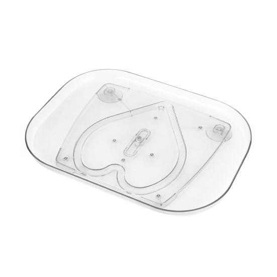 

Вращающийся органайзер для холодильника Прямоугольный вращающийся поднос-органайзер для напитков для кухонной столешницы, шкафа, кладовой, хранения в холодильнике 1pc