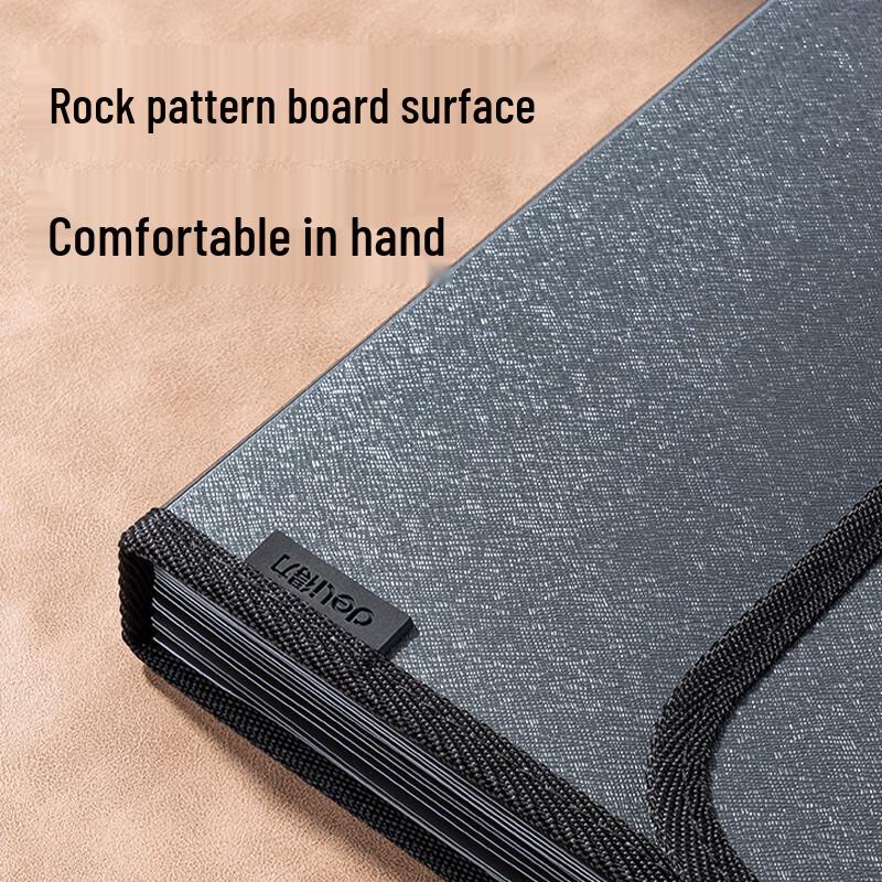 Deli A4 13-Pocket Soft Handle Portable Accordion File Bag