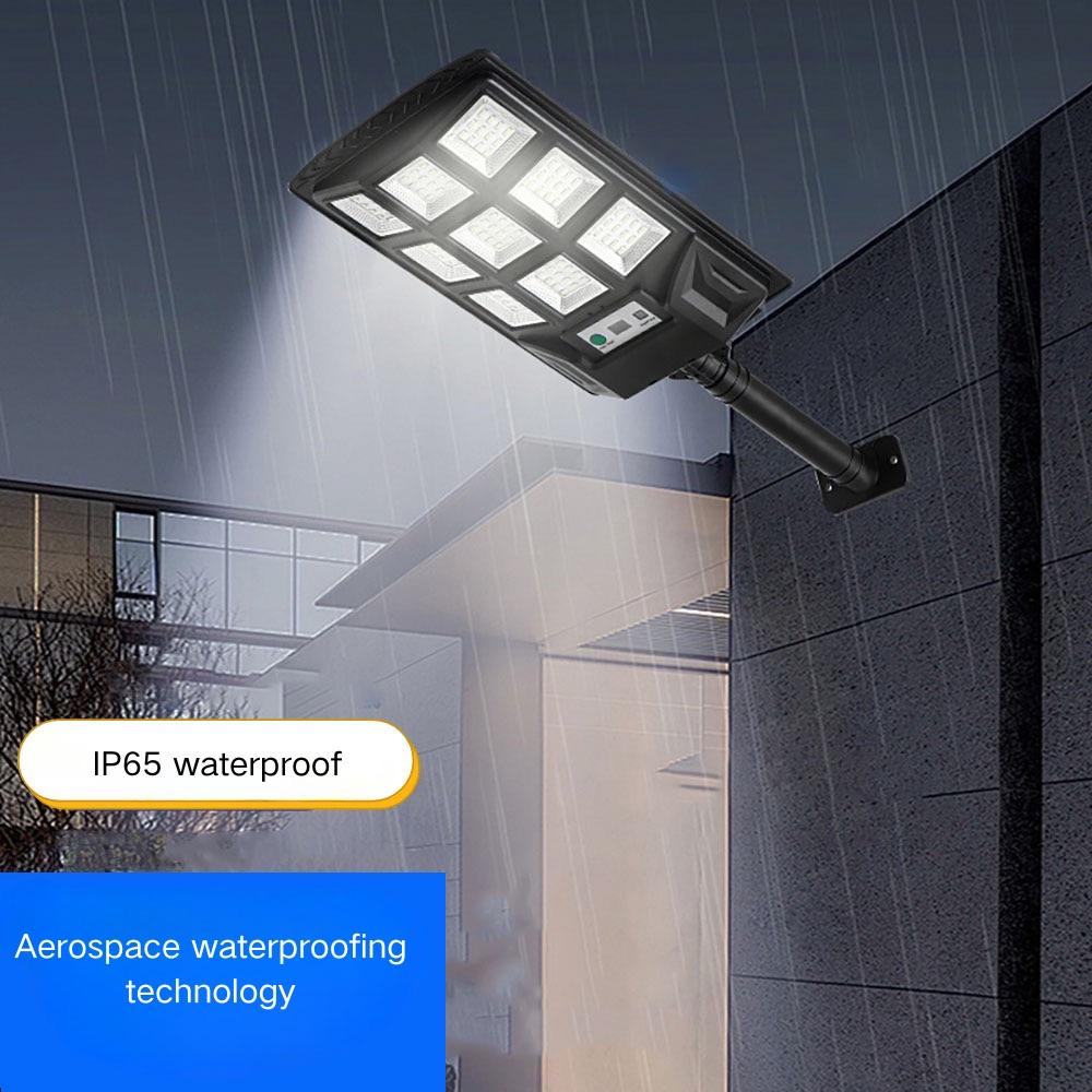 IP65 Waterproof Outdoor Solar Wall Lamp Remote Control Motion Sensor High Power Garden Emergency Lighting Led Street Lights