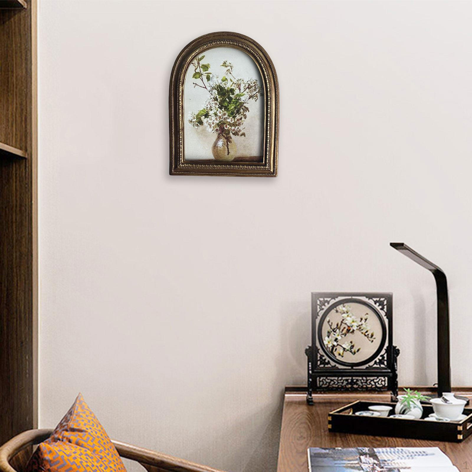 

Богато украшенная фоторамка Подвесная или настольная Декоративный подарок Барокко Держатель для фото для 6 inch