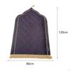 Islamic Prayer Rug Travel Portable Home Floor Embossing Worship Kneel Carpet