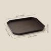 Waterproof Bathroom Vanity Tray Countertop Makeup Organizer Stackable Octagon Plastic Wood Grain Perfume Cosmetic Storage Tray