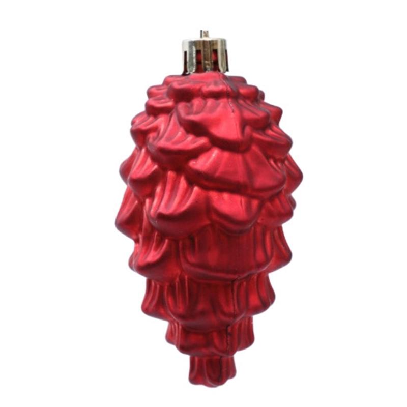 2Pieces Shimmering Pinecone Holiday Decorations Not Traditional Design Christmas Hanging Ornaments