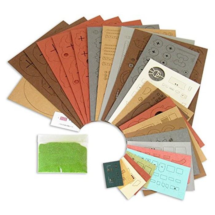 Sankei Miniature Art Kit Studio Ghibli Series Howl's Moving Castle Howl's Castle Non-Scale Papercraft MK07-21 Brown
