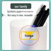 Waterproof Transparent Adhesive Name Stickers - Colorful and Self-Adhesive Labels