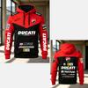 Herren Ducati Corse MotoGP Racing Hoodie Pullover Sweatshirt Lässig Motorrad Sport Kapuzenoberteil