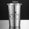 Stainless Steel Beer Wine Cup Portable Silver Beer Tumbler Cocktail Juice Milk Cup Metal Drinking Mug For Bar Outdoor Drinkware
