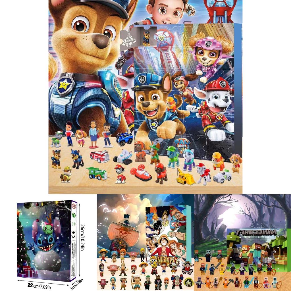 One Piece Luffy Countdown Advent Calendar With Plastic Figures For Holiday Gift Giving