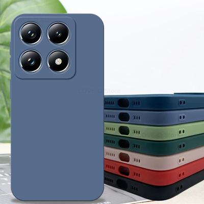 For For Xiaomi 14T Pro Case Liquid Silicone Funda Phone Cases For Xiaomi 14T Pro Xiao Mi 14T 14 T Mi14T Pro Soft TPU Cover