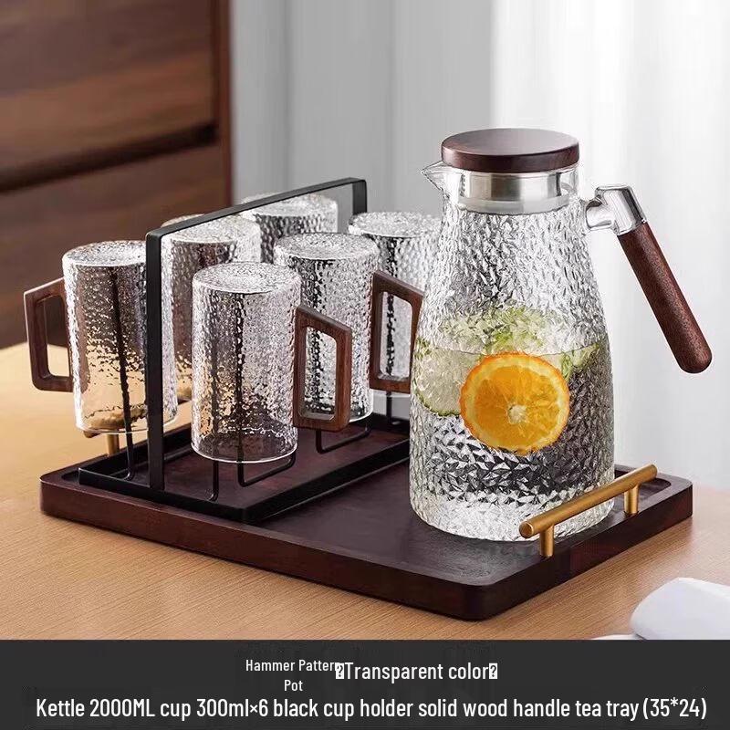 TXRMDX Elegant Glass Cup Set with Handle