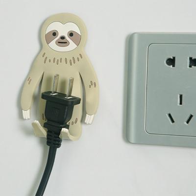 Ganchos de animais de desenho animado adoráveis ouriço panda pinguim sem pregos ganchos de pendurar porta de cozinha banheiro pegajosa poderosa