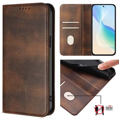 Pour Xiaomi Mi15 Ultra Mi14T Pro Mi14 Mii13 Lite Luxe Rétro Cuir Magnétique 2 Porte-Cartes Visa Portefeuille Antichoc Housse à Rabat