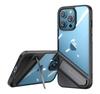 Rigid Case with Gel Frame and Stand for iPhone 13 Pro, Black
