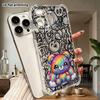 Phone Case: 2D Flat Suitable for iPhone 18 17 16 15 14 13 Pro, Transparent Four Corner Protective Case, Cloud Bear, Christmas and Halloween Gifts