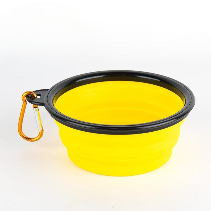 Silicone Folding Dog Bowl Portable Pet Food And Water Bowl For Cats And Dogs Travel Outdoor Camping Hiking Supplies KTY