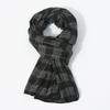 Men's Contrasting Plaid Scarf New Vintage Good Feeling Soft And Warm Scarves For Retail And