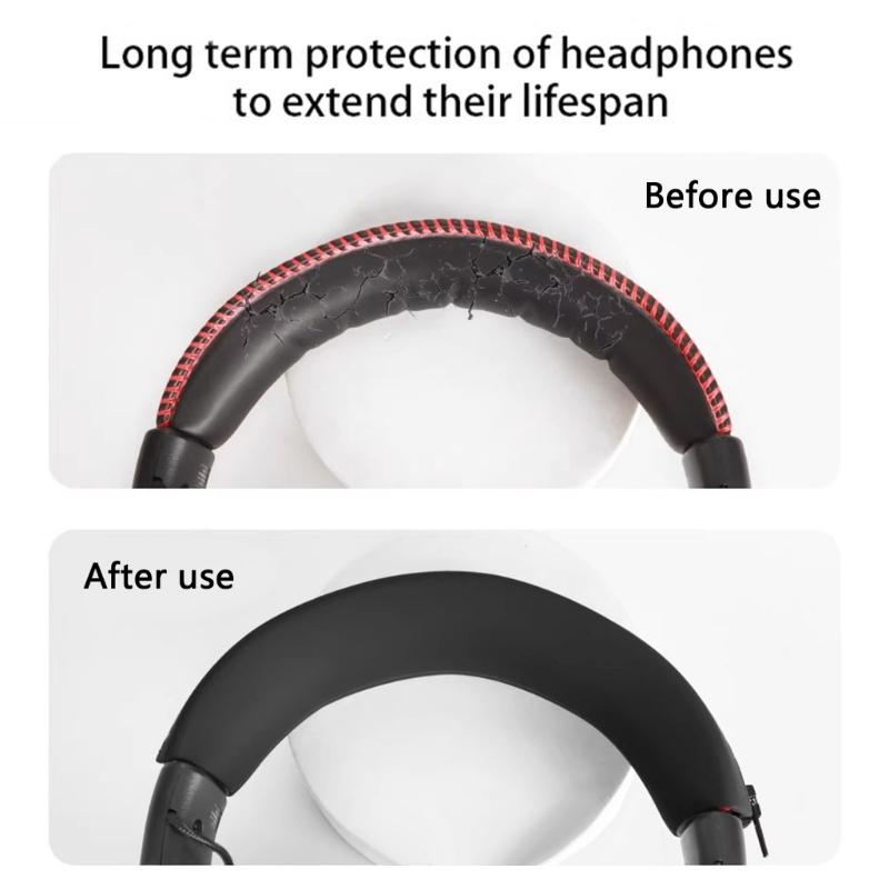 Universal Headsets Protector Soft Silicone Headband Cushion Replacement Headphone Headgear Cover for Cloud II III