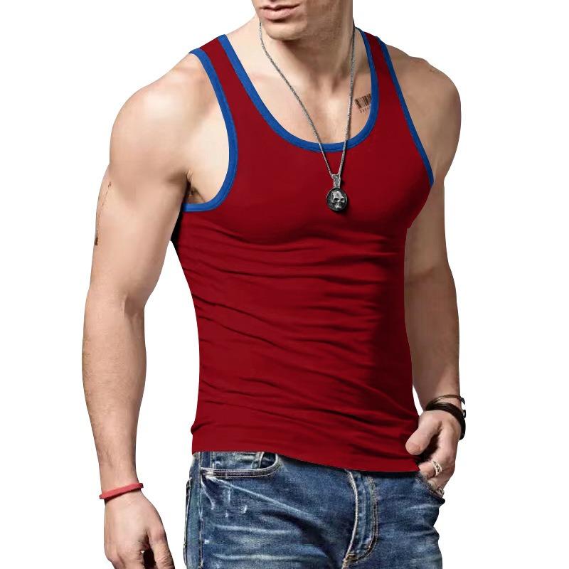HNXC Men's Fashion Summer Spring Sleeveless O-Neck Casual Blouses & Shirts Classic Exquisite