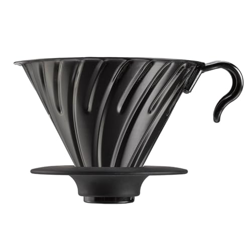 Hario V60 Metall-Kaffeefilter für 1 bis 4 Tassen, Mattschwarz, VDMR-02-MB