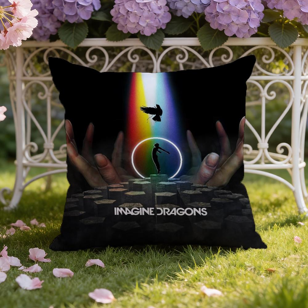 I-Imagine D-Dragons Cushion Cover Home & Car Dual-Scene Pillow Cover: Reversible for Premium Comfort