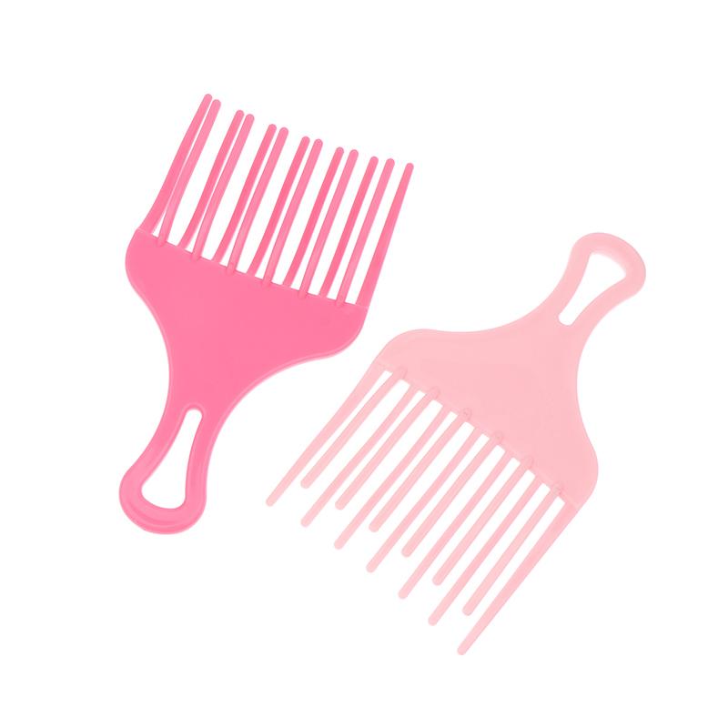 1 Peine Afro con Púas Insertables Peine Ancho Dientes Horquilla para el Cabello Cepillo Hombre Cabello Cabeza con Aceite Peine de Plástico con Engranajes Herramientas de Peluquería para Cabello Afro Rizado