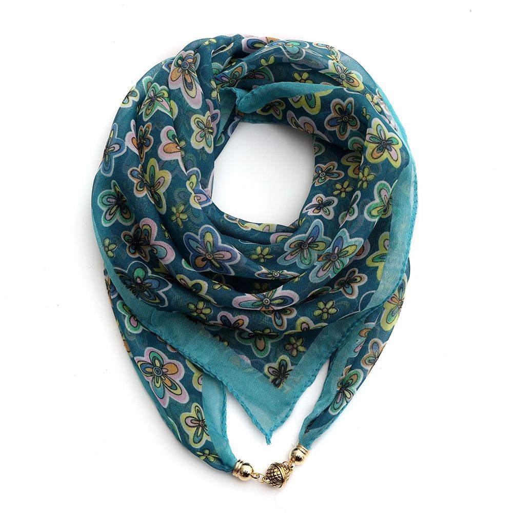 

Luxury Silk Scarf Chiffon Headscarf Fashion Kerchief Spring зелёный