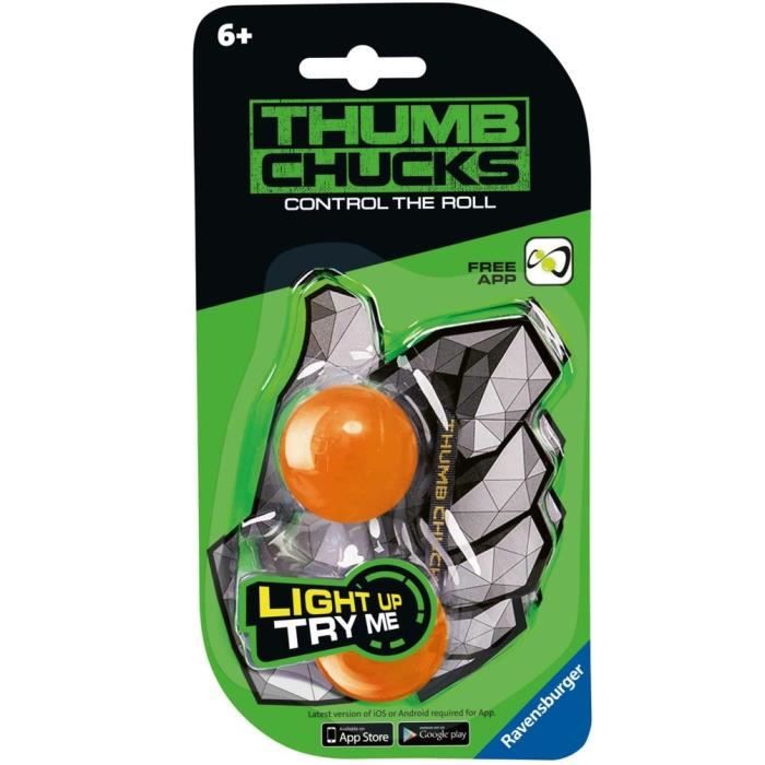 Ravensburger Game Thumb Chucks, orange + 6 ans acrobates à doigts