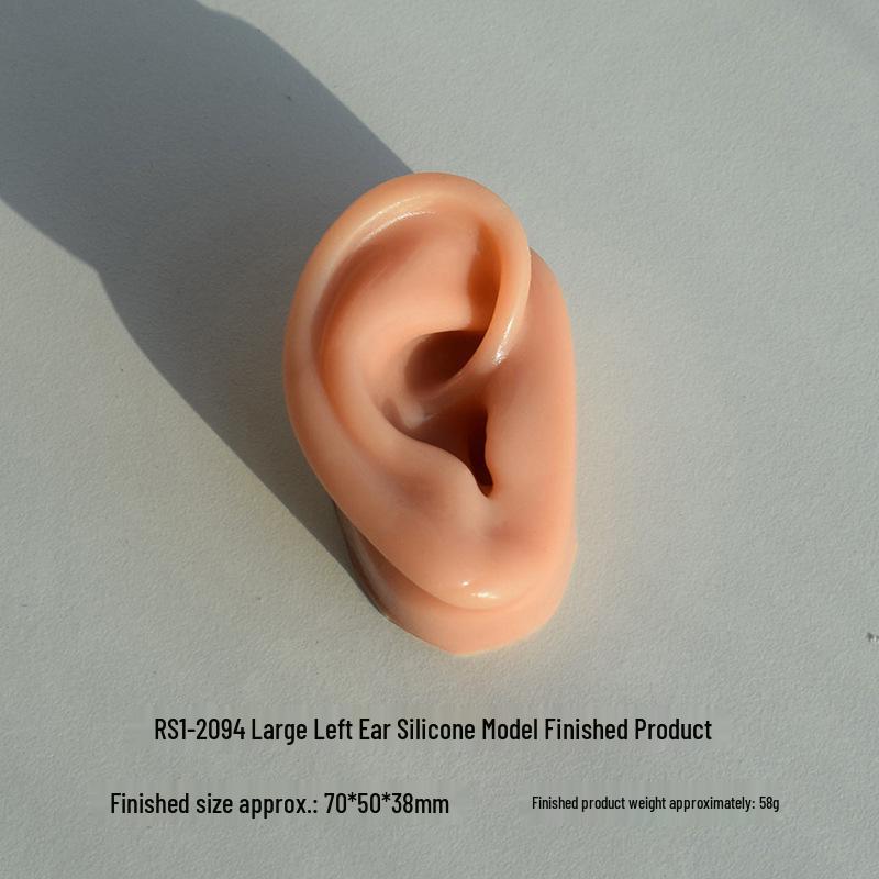 Silicone Ear Model for Piercing Jewelry Display