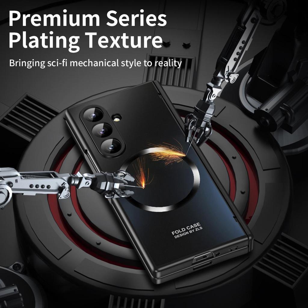 Samsung Z Fold7/6 Magnetische Hülle: Vollständige Abdeckung, Sturzschutz, Faltbares Bildschirm- & Scharnierfolie