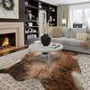 Easycozy Faux Cowhide Rug Large Cow Print 8 X 10 Feet Thickened Elastic Cowhide Rug for Bedroom Living Room Home Office