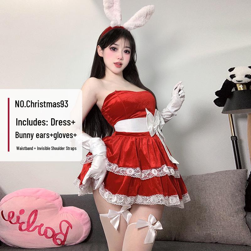 2024 Women's Sexy Christmas & New Year Costume - Little Devil Performance Outfit for Social Media Influencers