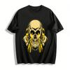 Skull Scythe Print Cool Street Style Men's Casual Short Sleeve Tee Pure Cotton T-shirt