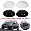 For Toyota Aygo Citroen C1 Peugeot 107 2005-2014 ABS Car Rearview Side Mirror Cover Wing Cap Exterior Door Trim Replacement Part