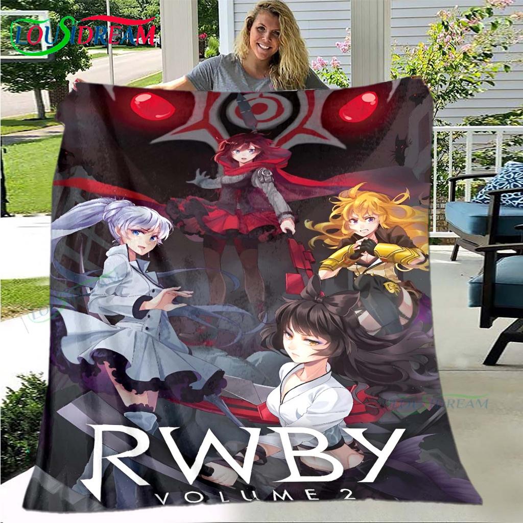 3D Fashion Cartoon R-RWBY Four Seasons Blanket Sofa Cover Travel Bed Plush Blanket Travel Office Break Blanket Gift