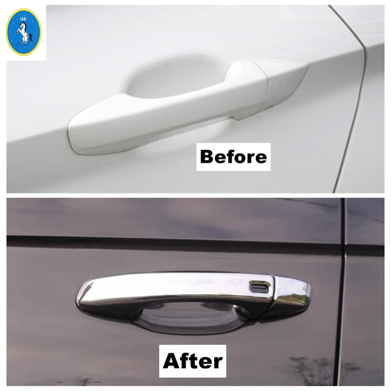 Car Outside Door Pull Doorknob Handle Bowl Decor Panel Cover Trim ABS Accessories For Volkswagen Jetta Mk7