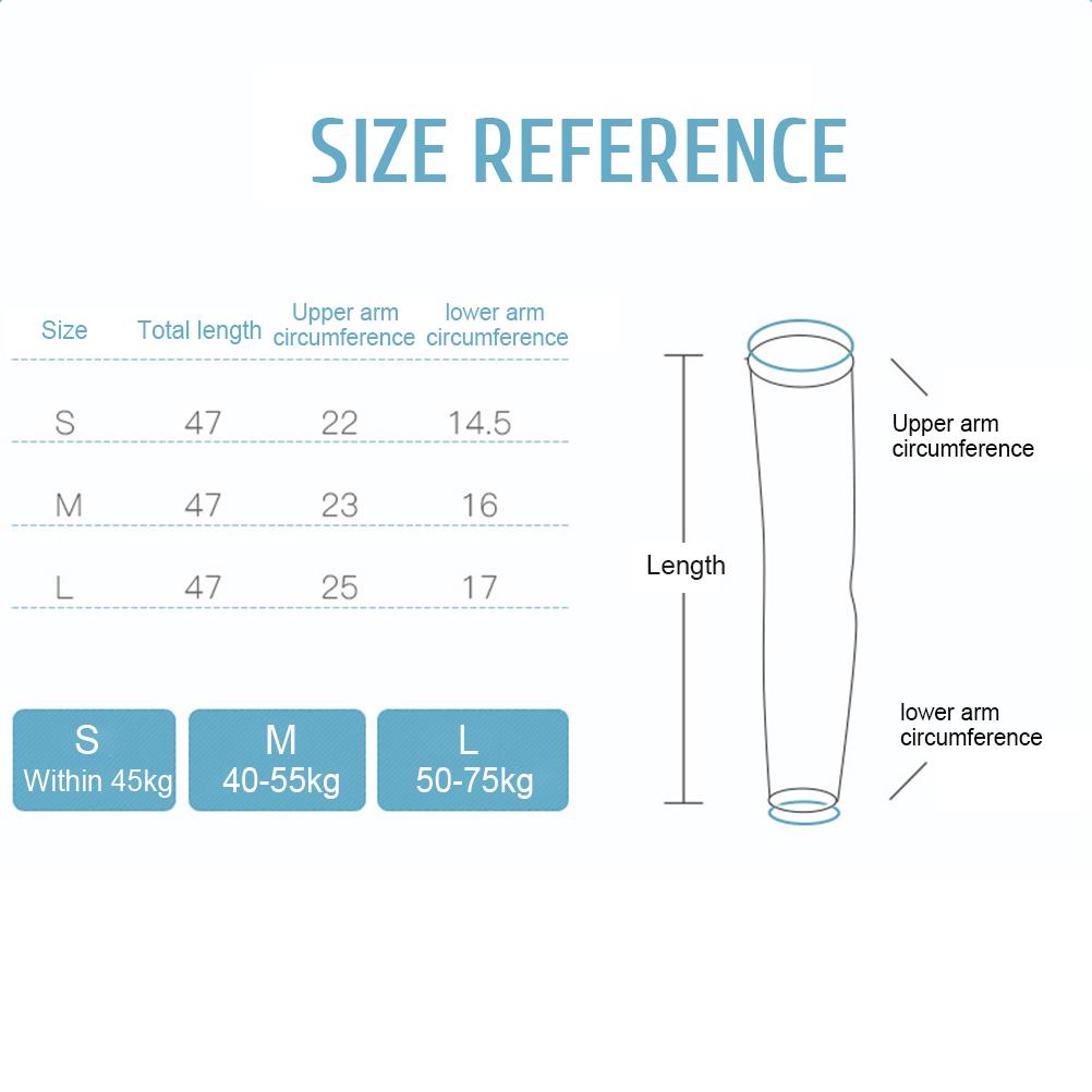 

1 пара нарукавников для женщин и мужчин, нескользящие нарукавники из ледяного шелка для защиты от солнца на открытом воздухе, для велоспорта и гольфа