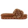 New UGG Logo Slides 'Brown' Women's 1148770-HWD