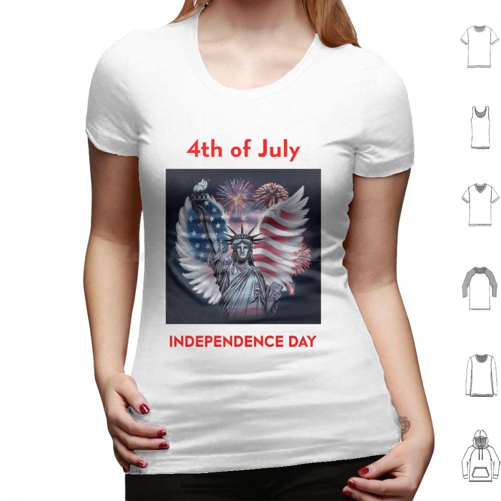 Day 4 July T Shirt Cotton Men Women DIY Print Flag America Day Usa Patriotic American 4th Of July American Flag Patriot Day