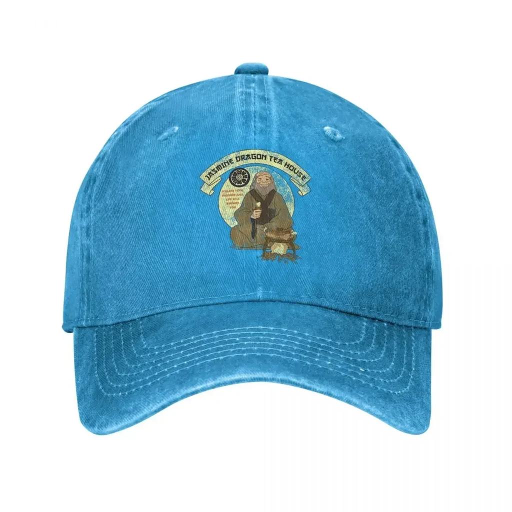 The Last Airbender Iroh Gelsomino Drago Tè Cappellino da Baseball Unisex Cotone Usurato Snapback Cappellino Anime Outdoor Regolabile Cappelli Cappellino