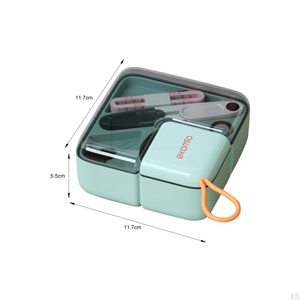 Basic Sewing, Pin And Thread Kit with Sewing Supplies Accessories Including Scissors, Tape