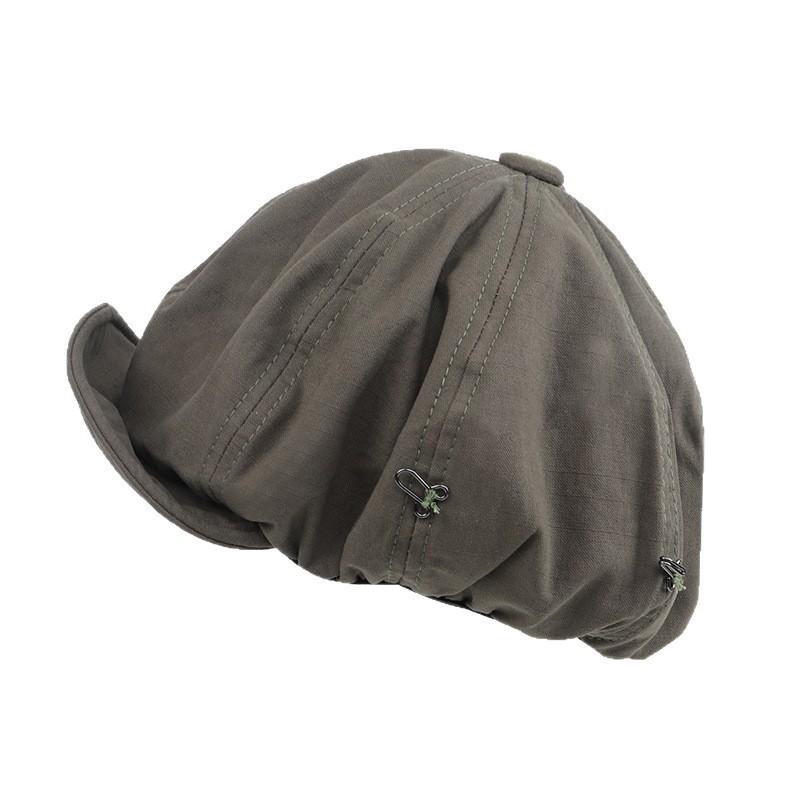 Designer Beret Hat For Women With Sun Protection And Foldable Cotton Summer Style