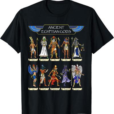 New Limited Egyptian Gods Ancient Mythology Pharaoh Anubis Horus T Shirt S 5xl