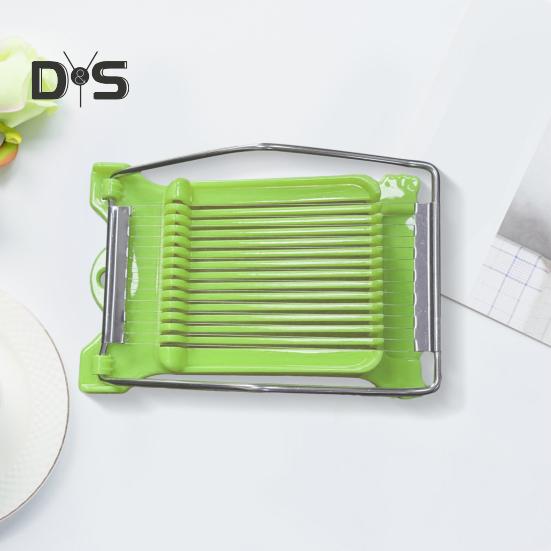 Potato Egg Slicer Easy Press Food Slicer Luncheon Meat Cutter with 14 Stainless Steel Wires Cheese Slicer for Soft Fruit Tofu Dragon Fruit