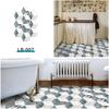 10Pcs Hexagon Floor Stickers PVC Self Adhesive Waterproof and Slip-resistant Wall Sticker For Bathroom Kitchen Wall Ground Decal