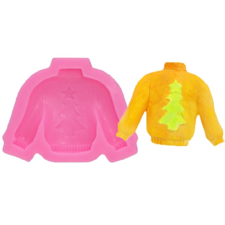Knitted Sweater Clothing Sugar Chocolate Fondant Mold Diy Baking Manual Mold