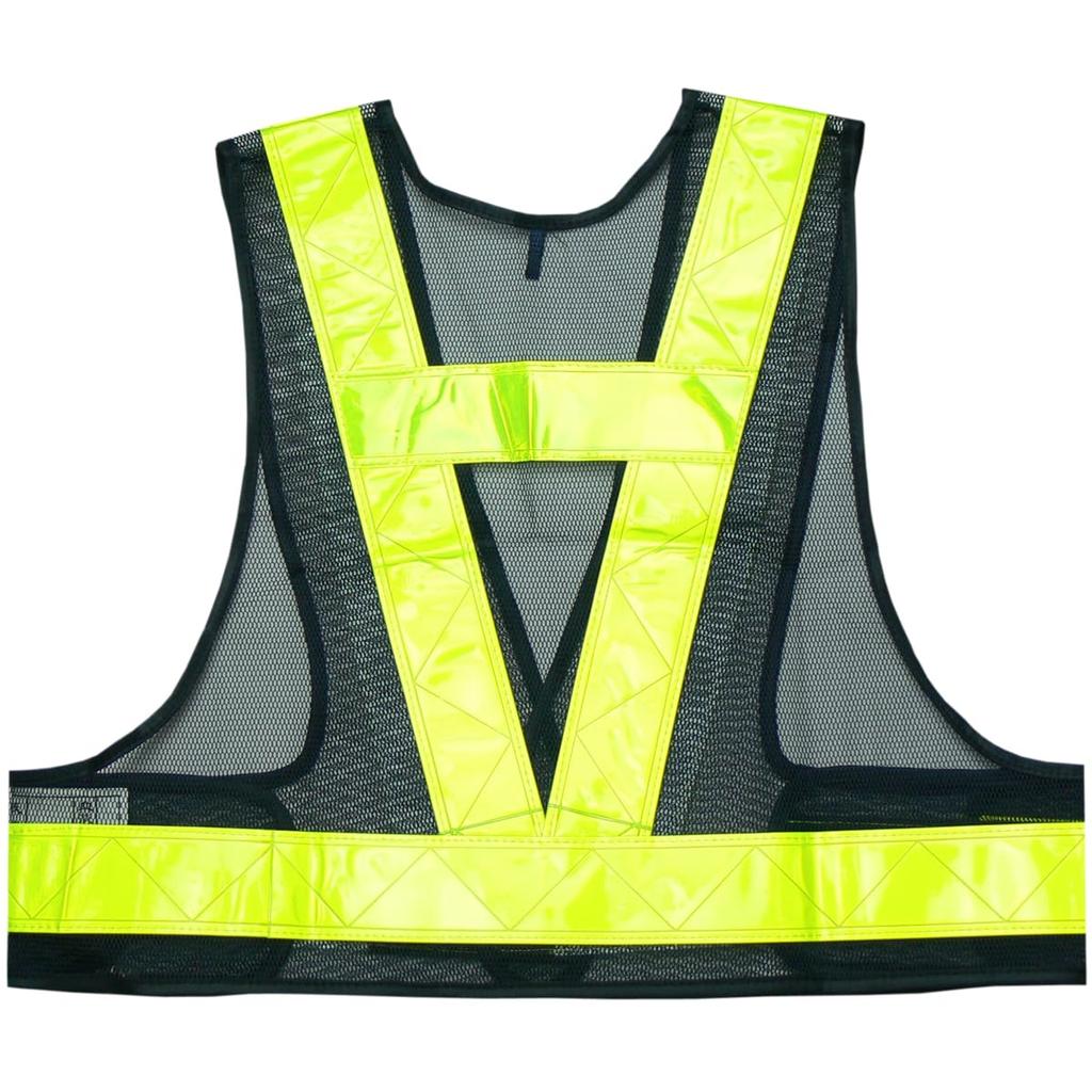 Safety Vest Short 50mm Reflective Navy x Yellow [ACE] No. 761, Length, Wide, Tape,