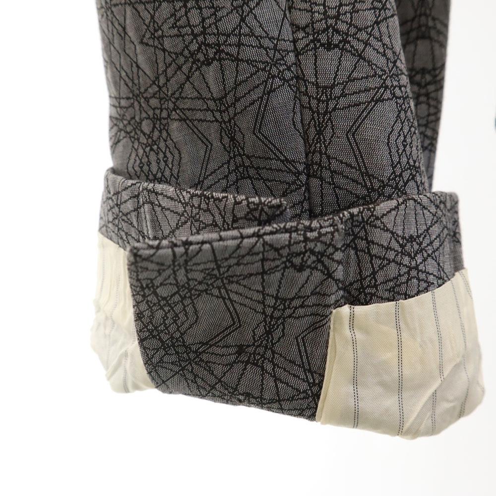 ARMANI EXCHANGE Geometric pattern tailored jacket M gray blazer Men's Used