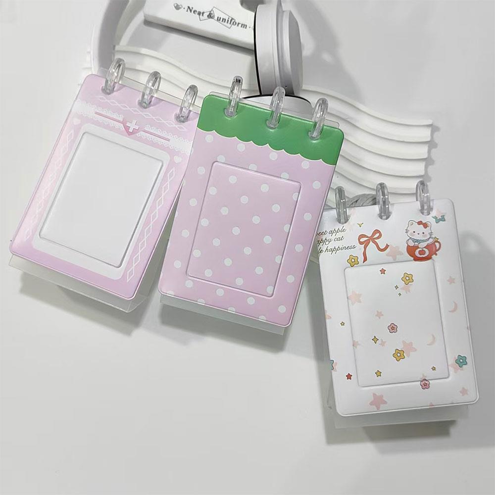 3-inch Small Card Photo Holder Desktop Desk Calendar Photo Album Decoration Loose-leaf Idol Photo Storage Album Postcard Collect