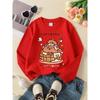 European sizes Crewneck Sweatshirt for Kids Featuring a Playful Capybara Bath Time Design